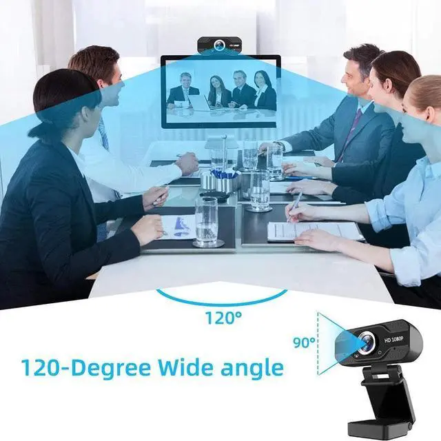 Alt view image 5 of 5 - 720P/1080P Webcam Built-in Microphone Smart Web Camera OS Desktop For PS4 Game Cam PC USB Laptops Windows C2B5