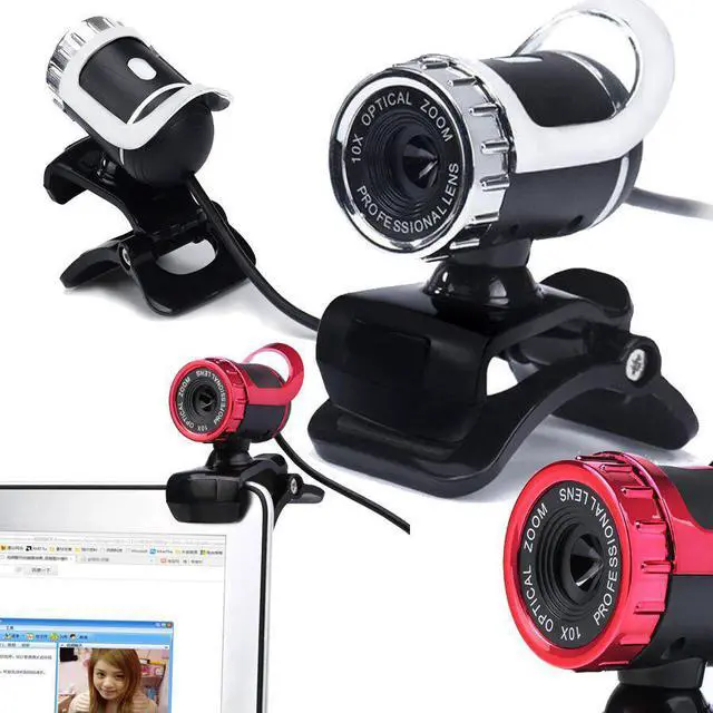 Alt view image 4 of 5 - Camera USB High Definition cam  Cam 360 Degree MIC Clip-on for Skype for Youtube Computer PC Laptop Notebook Camera