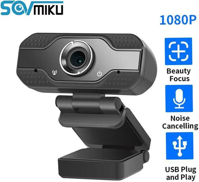 Main image of 1080P HD USB Webcam Rotatable Mini Web Camera Plug and Play with Micphone For PC Computer Desktop Laptops Video Conference Work