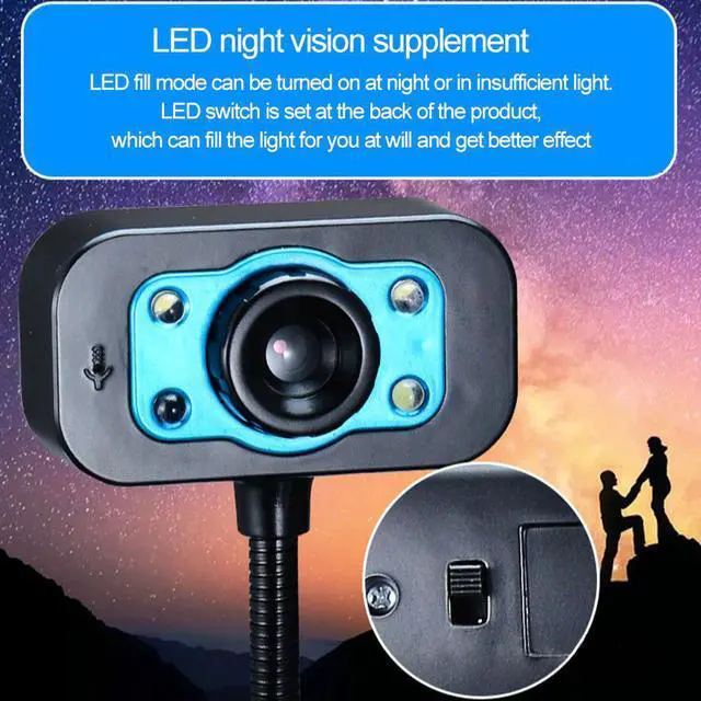 Alt view image 2 of 5 - 360 Degrees Clip-On Camera For Skype Computer Youtube PC Laptop Windows XP USB HD Webcam Micro High Definition Web Cam In stock