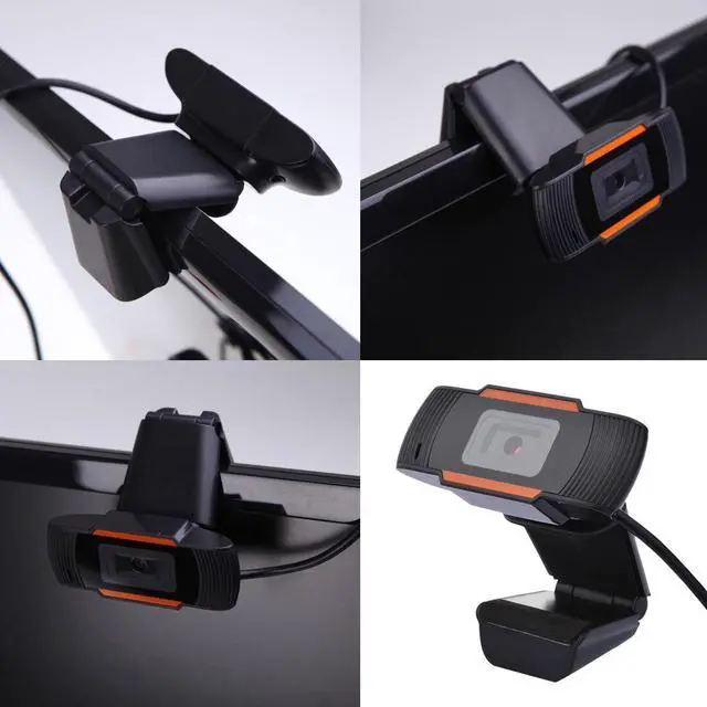 Alt view image 3 of 5 - Webcam 1080p USB Camera 110 degrees rotatable 2.0 Video Recording Web Camera with Microphone For PC Computer