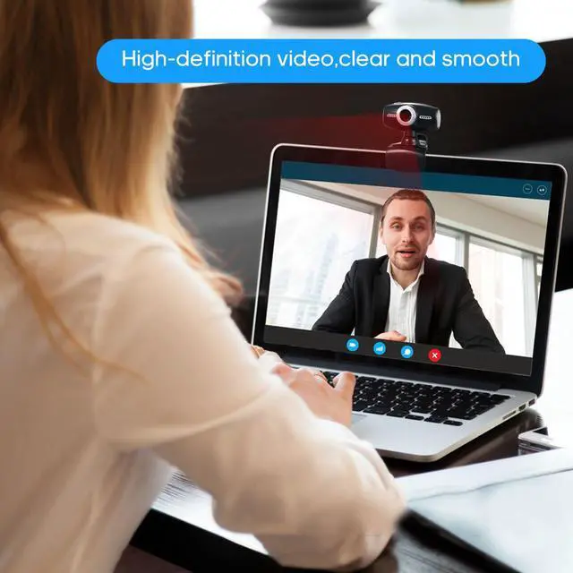 Alt view image 5 of 7 - Webcam 1080p Web Camera PC Laptop Computer Desktop Clip-On Web Camare with Microphone USB Webcam For Video Conference Calling