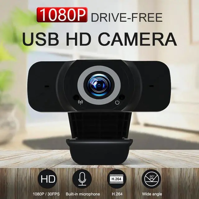 Main image of HD 1080P WebCam Live Streaming Web Cam with Built-in Microphone Wide Angle Computer Camera USB Webcam for Laptop Desktop