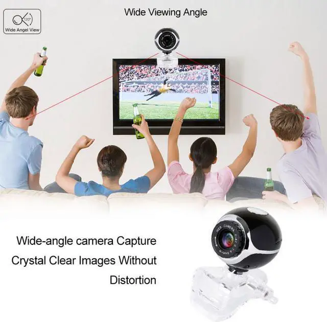 Alt view image 5 of 5 - 480P Webcam Cam 360 Degree Rotatable Web Camera Video Recording Call USB Camera With Micr For PC Laptop Desktop Computer
