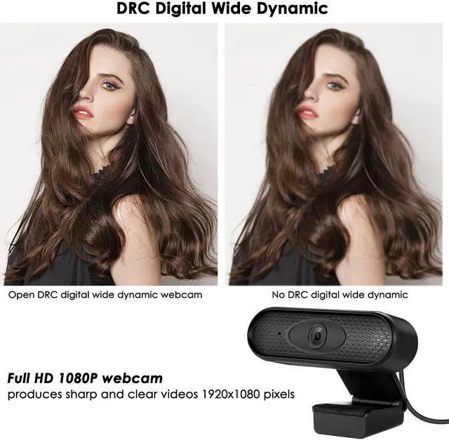 Alt view image 5 of 5 - 1080P HD Webcam Web Camera PC Computer Web Cameras USB Driver-Free Webcams With Mic For Teleconferencing Live Streaming