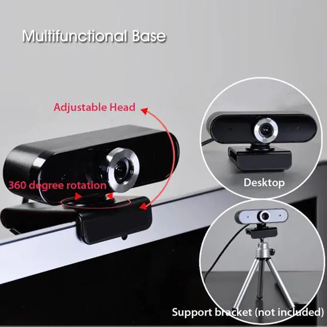 Alt view image 5 of 5 - webcam full hd 1080P 12 million pixel autofocus Camera Web Cam With Noise reduction Microphone For PC Laptop USB2.0