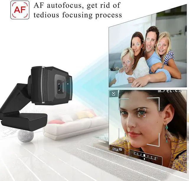 Alt view image 5 of 5 - Full HD 1080P Mini PC era Autofocus 5 Mp CMOS Sensor 30fps Web Camera With Microphone For Video Conference