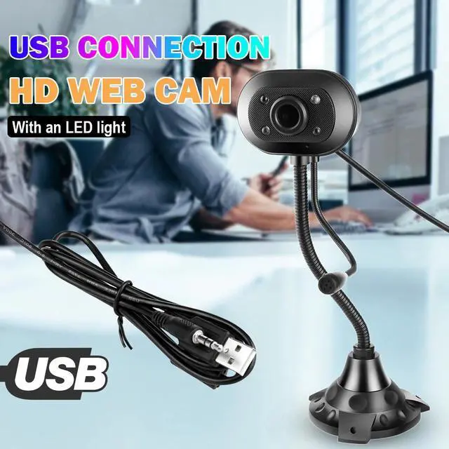 Alt view image 2 of 5 - HD Webcam Desktop Computer PC Video Usb With Microphone Night Vision Camera USB 2.0 HD Webcam Camera Web Cam With Mic#35