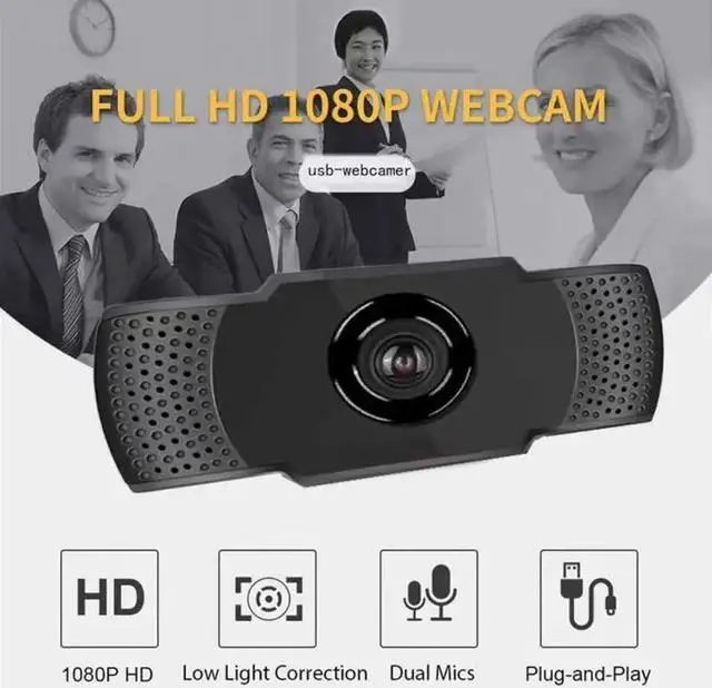 Alt view image 2 of 5 - Genuine Webcam 1080P Web Camera Digital HD Web Cam With Built-in Microphone 1920 X 1080p Webcam  Video For Laptop