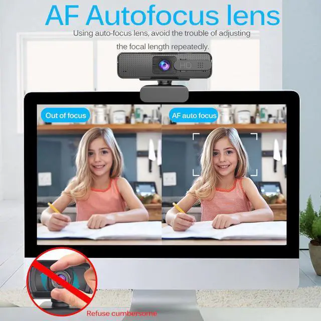 Alt view image 5 of 5 - ASHU H701 HD USB Webcam 1080p Autofocus Web Camera with Microphone AF Autofocus Camera For Computer Live Online Teaching