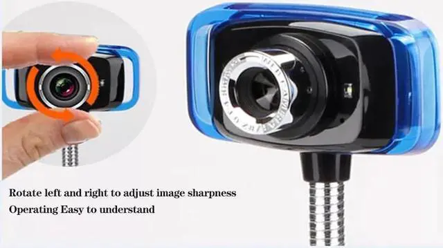 Alt view image 3 of 5 - HD USB Webcam CMOS Sensor Web Computer Camera Built-in Digital Microphone web cam for Desktop PC Laptop for Video Calling
