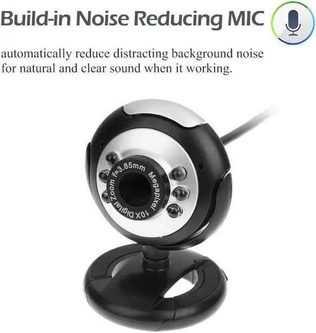 Alt view image 5 of 5 - USB2.0 Web Camera HD 30 Megapixels Power Webcam MIC For Computer PC Laptop Desktop Webcam Camera High Quality