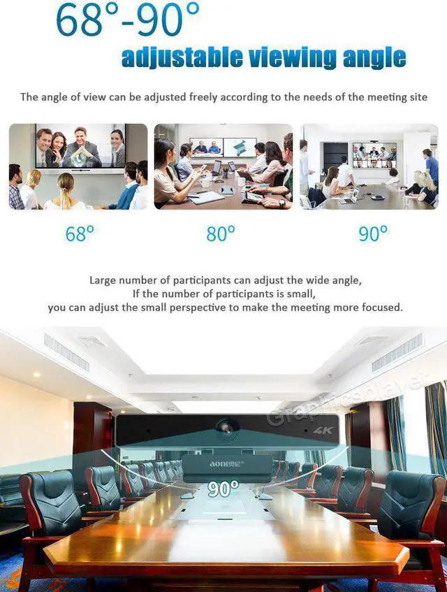 Alt view image 4 of 5 - webcam video conference 4K camera conference tablet remote Web cam for Windows