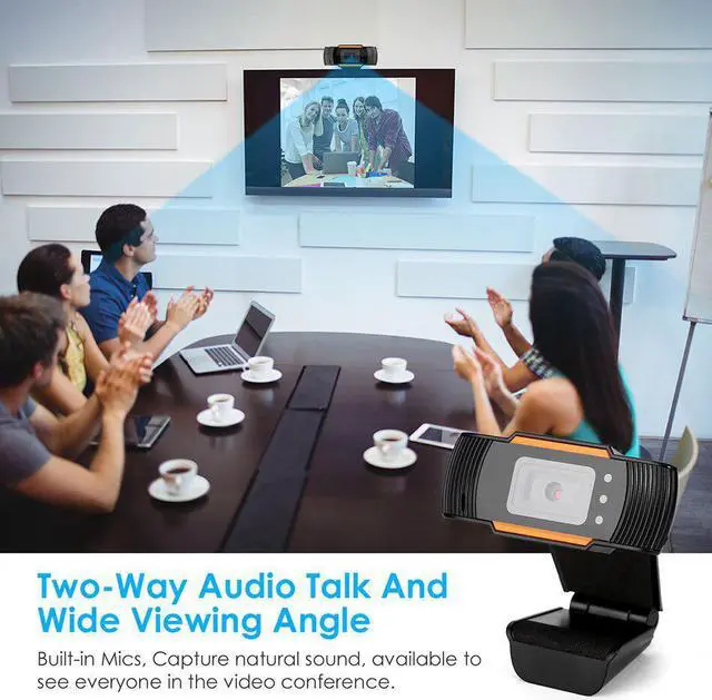 Alt view image 3 of 5 - New 480/720/1080P USB HD Webcam w/Mic 180 Degree Wide Angle Web Camera for Business Conference Noise Reduction Video Recorder