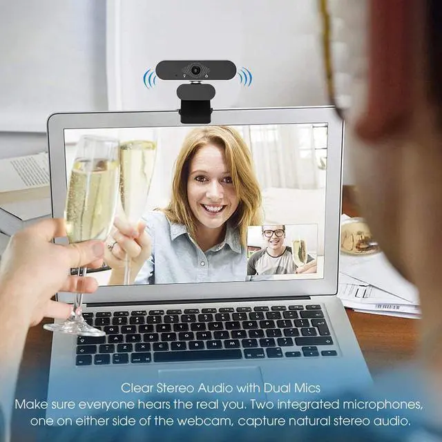 Alt view image 5 of 5 - 1080P Web Computer  Camera 2.0 USB Stream HD Webcam with rotatable 360° Built-in Dual Mics Smart For Desktop Laptops Game Cam