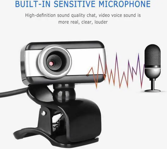 Alt view image 3 of 5 - 30FPS USB 2.0 HD Webcam Camera Web Cam With Mic For Computer PC Laptop Desktop For Youtube Live Teleworking Video Conference