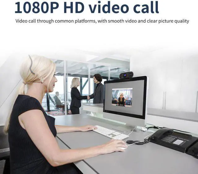 Alt view image 4 of 5 - 1080P Webcam Autofocus Web Camera For PC Laptop Desktop With Microphone USB Webcam Video Recording Web Camera