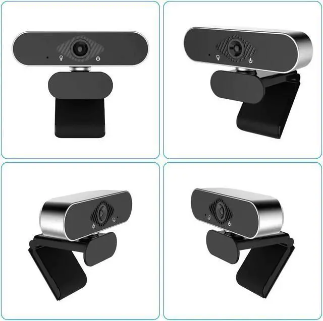 Alt view image 4 of 5 - 1080P Web Computer  Camera 2.0 USB Stream HD Webcam with rotatable 360° Built-in Dual Mics Smart For Desktop Laptops Game Cam