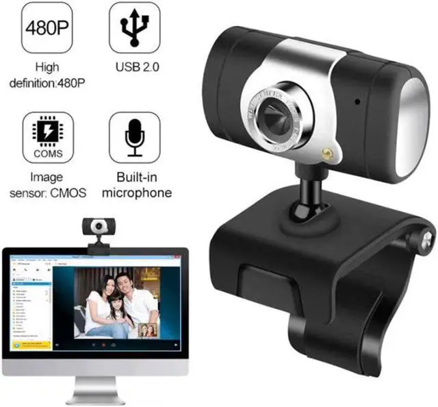 Alt view image 5 of 5 - Computer Cameras USB 2.0 HD Webcam 30fps PC Camera HD Webcam Web Cam video conference with MIC for laptop/desktop Camera