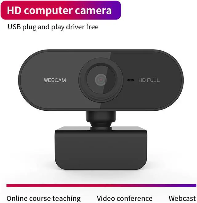 Alt view image 6 of 7 - Full HD 1080P Webcam USB Mini Computer Camera Built-in Microphone Flexible Rotatable for Laptops Desktop and Gaming Web cam