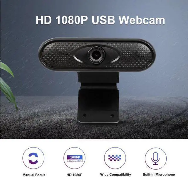 Alt view image 3 of 5 - Webcam Autofocus Web Camera Cam For PC Laptop Desktop with Microphone USB 2.0 HD Webcam Camera Web Cam With Mic  #50