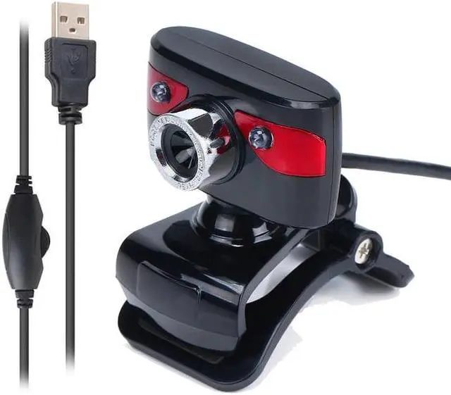 Alt view image 2 of 5 - Web Camera USB Webcam 2 Led Web Cam with MIC Clip-on for Skype Youtube Computer PC Laptop Notebook Camera