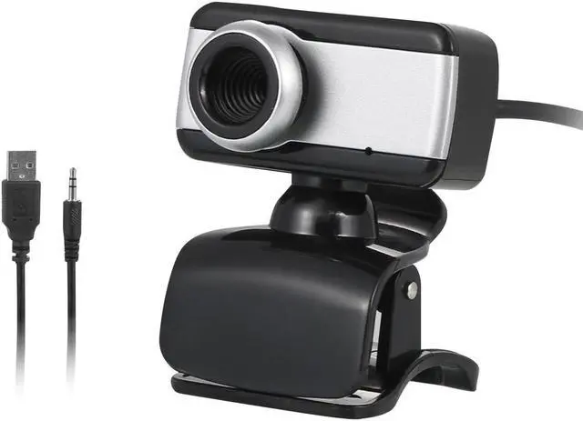 Alt view image 3 of 5 - 360 Degrees Rotatable USB 2.0 Webcam With Microphone 480P Video Conference Driverless Web Cam Clip-On Laptop Computer Camera