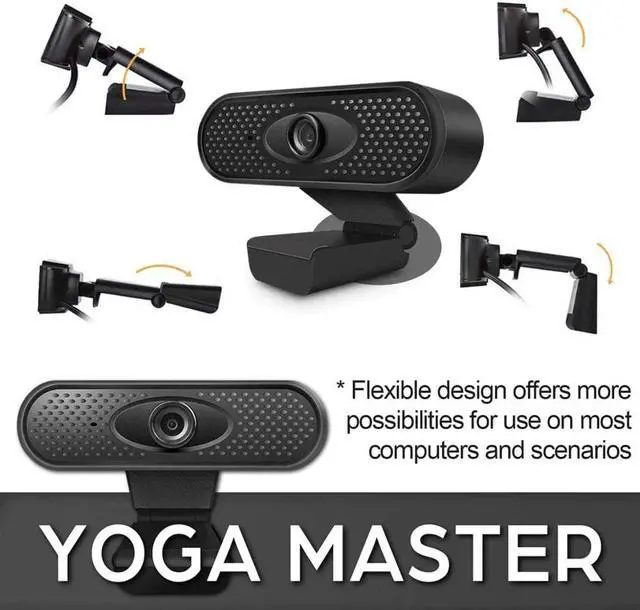 Alt view image 5 of 5 - 1080P Full HD Web Camera With Built-in Microphone USB Plug Web Cam For PC Computer Laptop Desktop YouTube Online Teaching