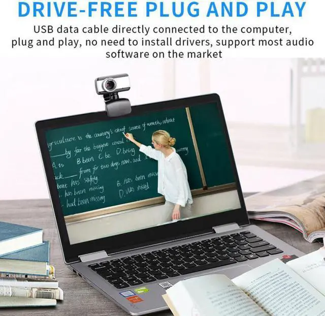 Alt view image 4 of 5 - 30FPS USB 2.0 HD Webcam Camera Web Cam With Mic For Computer PC Laptop Desktop For Youtube Live Teleworking Video Conference