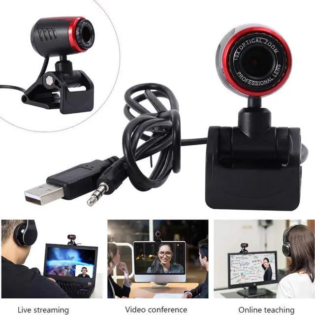 Alt view image 2 of 5 - Sale Webcam USB High Definition Camera Web Cam 360 Degree MIC Clip-on For Skype Computer Desktop In stock