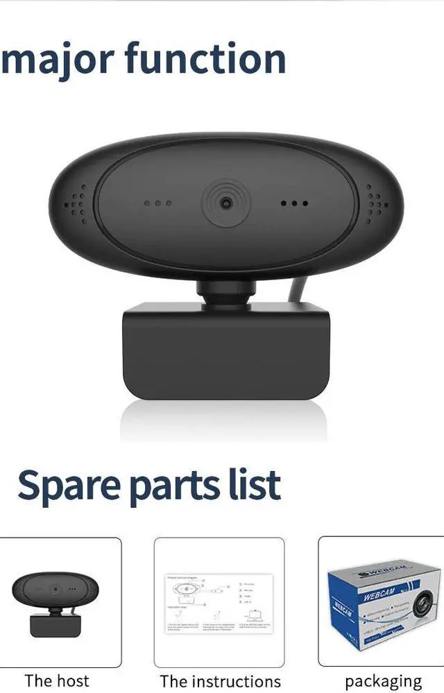 Alt view image 3 of 5 - 1080P Web Camera Built-in Microphone Auto Focus For PC Laptop High-end Video Call Camera Computer Peripherals