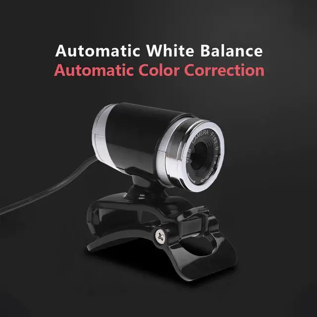 Alt view image 3 of 5 - HD Webcam 12.0M Pixels CMOS USB Web Camera Digital Video Camera with Microphone 360 Degree Rotation Clip-on PC Laptop