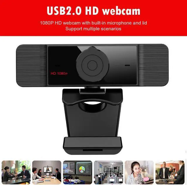 Main image of 1080P Full HD Webcam with Built-in Microphone USB 2.0 Driver Free Web Camera for Video Conference Live Stream