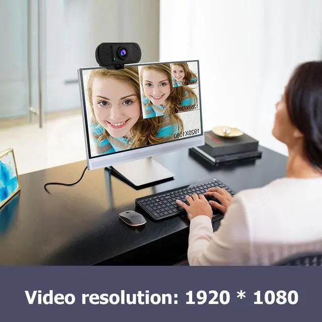 Alt view image 5 of 5 - 1080P 4k Full HD 1080P Video Web camera Widescreen Video Calling and Recording for PC Desktop or Laptop Web cam