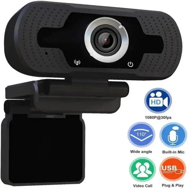 Alt view image 5 of 5 - HD 1080P Webcam Built-in Microphone High-end Video Call Computer Peripheral Web Camera For Microsoft Youtube PC Laptop Black