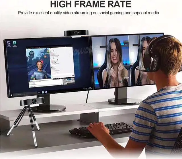 Alt view image 3 of 5 - 1080P USB HD Web Camera Two-way Audio Talk 1920x1080  Plug and Play Mini  Support Windows/Android/Linux/Mac System