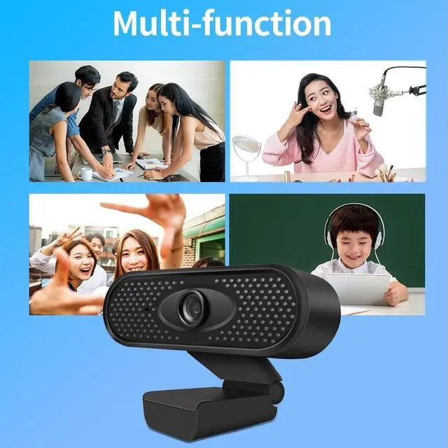 Alt view image 4 of 5 - Full HD Webcam 1080p Web Camera with Microphone Built-in Focus Adjustable Live Camera USB Webcam For Computer PC