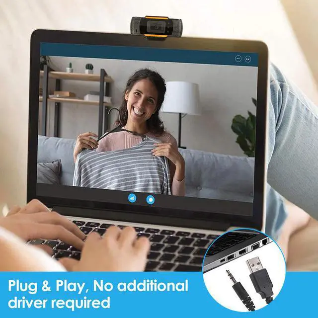 Alt view image 4 of 5 - New 480/720/1080P USB HD Webcam w/Mic 180 Degree Wide Angle Web Camera for Business Conference Noise Reduction Video Recorder