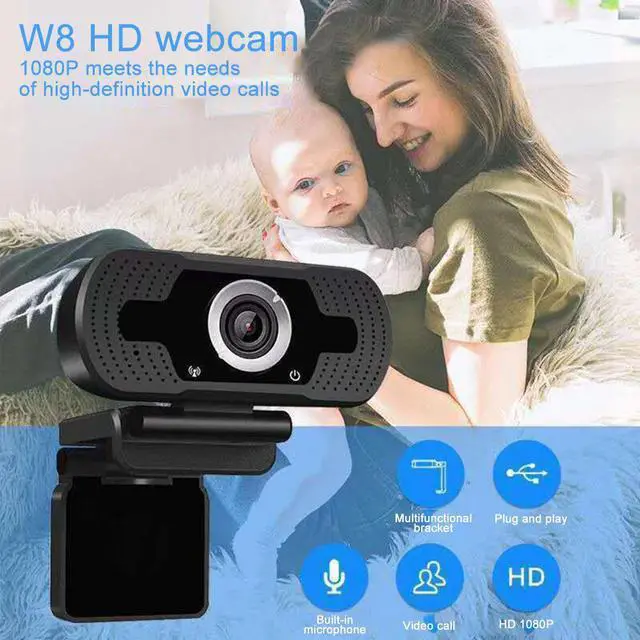 Alt view image 2 of 5 - 30FPS Webcam Full Hd 1080p Usb Web Camera Hd Mini Web Cam For Android Smart Tv Laptop 1920*1080 Support Droppings