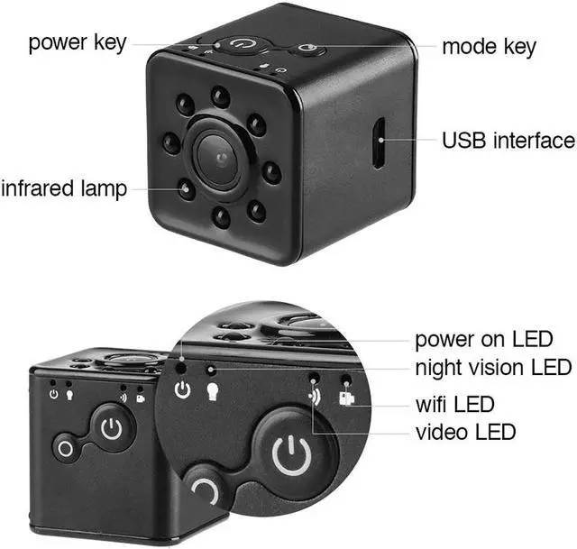 Alt view image 5 of 7 - IP Camera Sport DV Sensor Night Vision Camcorder Motion DVR Micro Camera Video small Camera HD 1080P Cam SQ 13 SQ 23