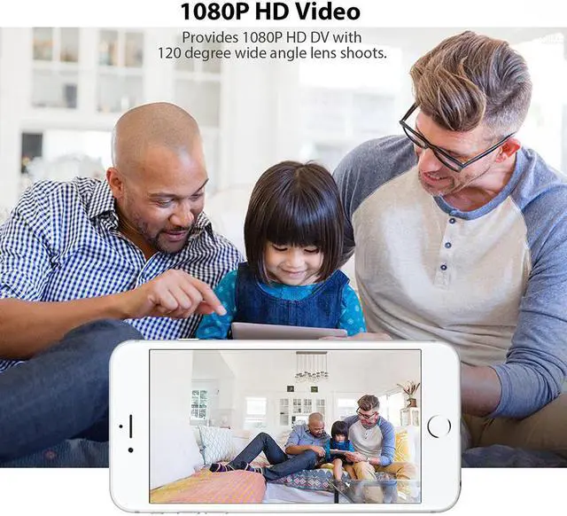 Alt view image 3 of 5 - G1 Super Mini Camera Wifi Full HD Pocket Camera 1080P Action Camera Handheld 8MP Wide Angle Auto Selfie W/APP Remote