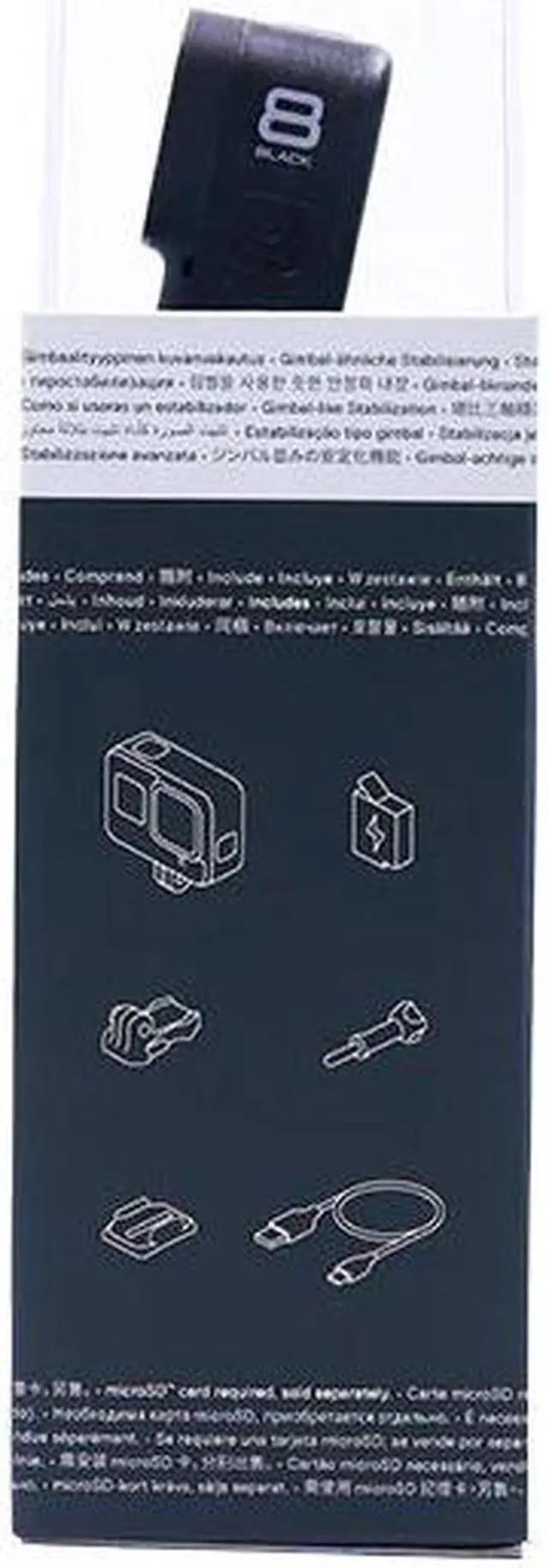 Alt view image 5 of 5 - HERO8 Black Waterproof Sports Action Camera 4K Ultra HD Video 12MP Photos 1080p Live Streaming Hero 8 Video Cam