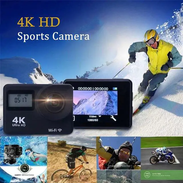 Alt view image 5 of 5 - 1080P HD Action Camera 4K Touch Screen WiFi Remote Control Sports Video Camcorder 30fps Mini Helmet Waterproof Sports DV Camera