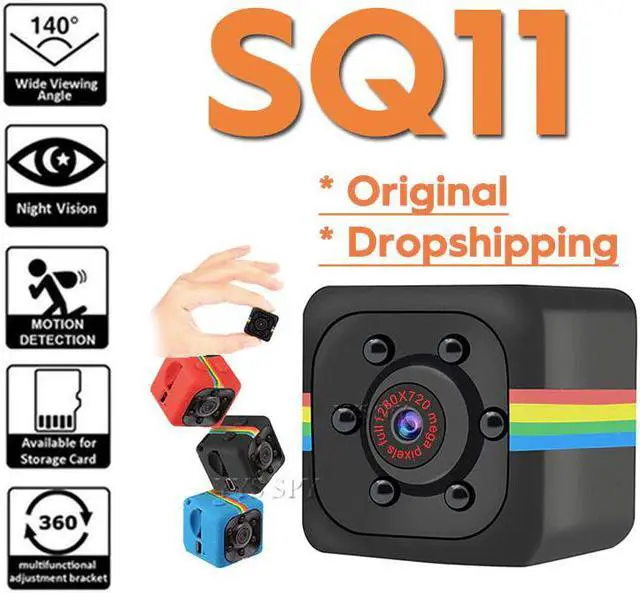 Main image of SQ11 Mini Camera Outdoor Sport Portable Bike Camcorder Espia Oculta Secret Micro Cam Gizli Kamera Support Hidden TF Card