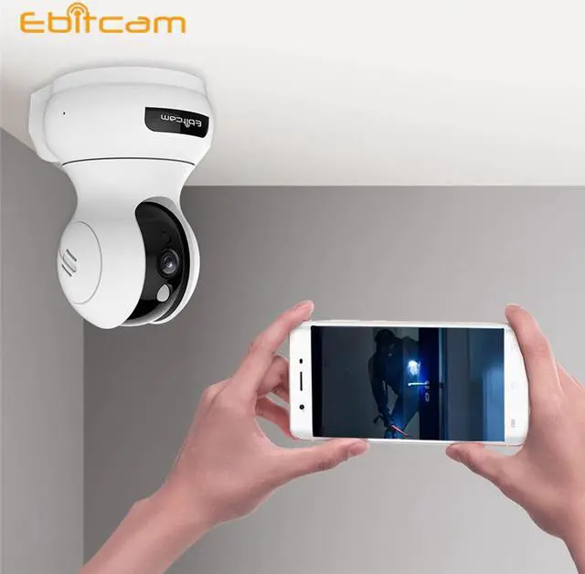 Alt view image 4 of 5 - 1080P 2k Security Surveillance PTZ 360 IP Camera System Night Vision Action Motion Detect 2 way Audio WiFi Monitor Indoor Webcam