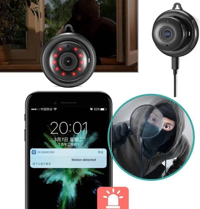 Alt view image 4 of 7 - SQ13 HD 1080P Mini Camera WiFi IP Cam 155 Degree Wide Angle Waterproof Mini Camcorder DVR Video Sport Micro Camcorders