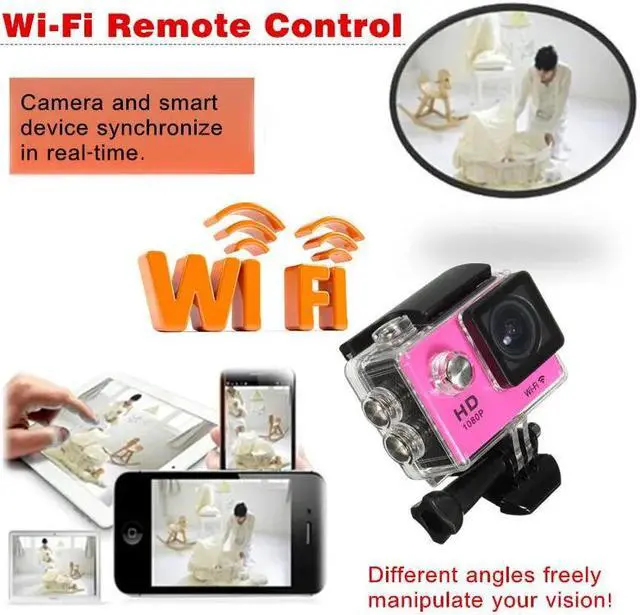 Alt view image 2 of 5 - Camera HD 1080p WiFi 30m Waterproof Underwater Video Recording Camera Sport Camera go extreme pro cam