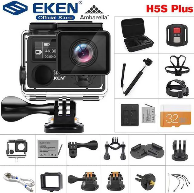 Main image of H5S Plus Action Camera HD 4K 30fps EIS with Ambarella A12 chip inside 30m waterproof 2.0' touch Screen  sport camera