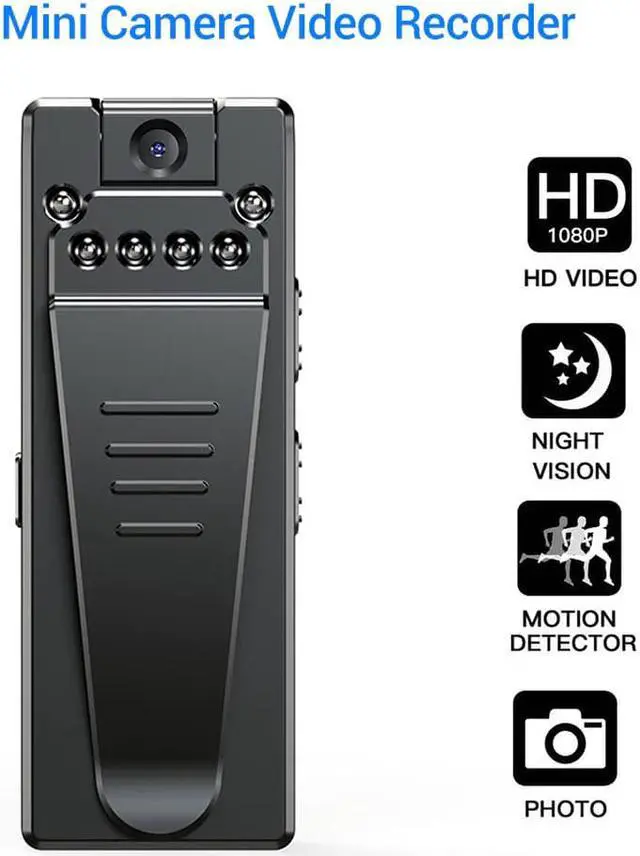 Alt view image 3 of 5 - Mini Camcorder Camera HD 1080P Sport Voice Recorders DV Cam Infrared Night Vision Dictaphone Clip DVR Small Cam Car sq11 sq13