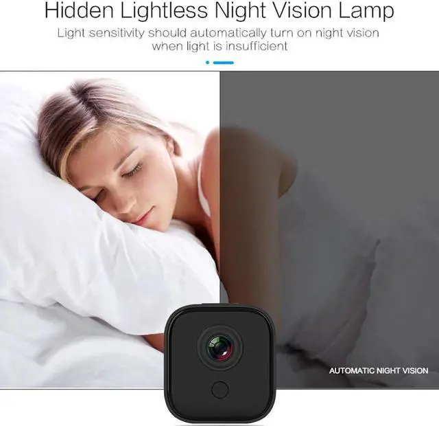 Alt view image 2 of 5 - Mini Camcorder 1080P Portable DV Camera WiFi IP Camera Remote Monitor Night Vision Wireless Home Camera Audio Sport Cam